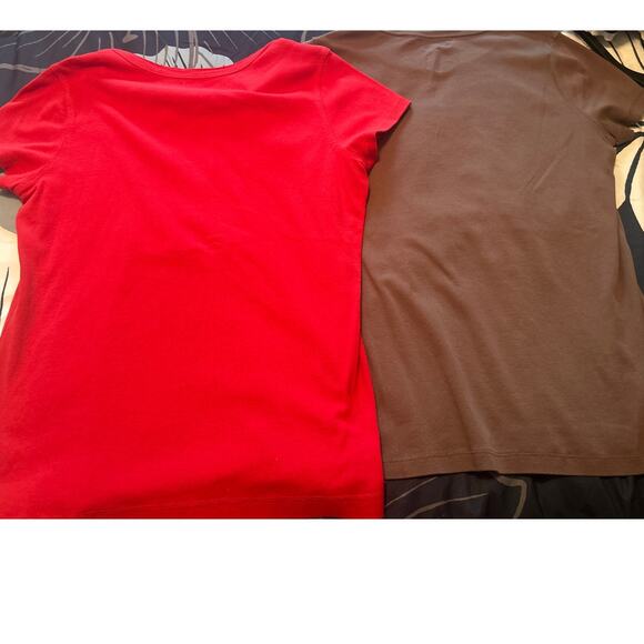 Vintage Lot of 2 Women's T Shirts VanHeusen St. John's Bay Size Medium - Picture 7 of 7